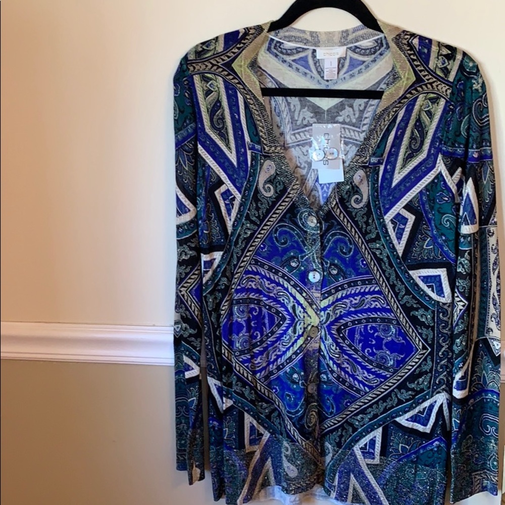 Mosaic print cardigan $6 SALE